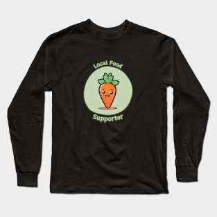 Local Food Supporter - Carrot Long Sleeve T-Shirt